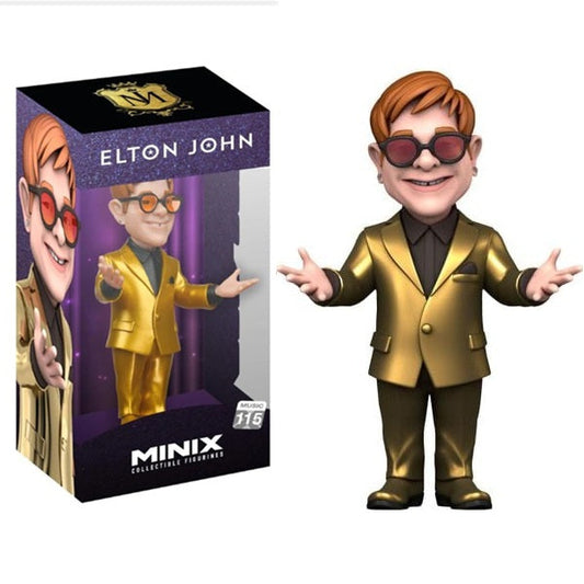 Minix - Elton John (Music 115) - Vinyl Figure Gold Suit Statua Collezione 12Cm