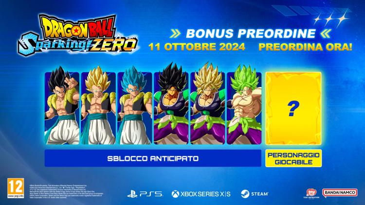 Dragon Ball Sparking! Zero Nintendo Switch Videogioco Italiano Pal NWS Nuovo
