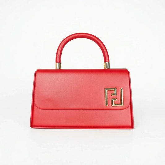 Herisson Firenze Mini Satchel con Top Handle in Ecopelle e Hardware Oro