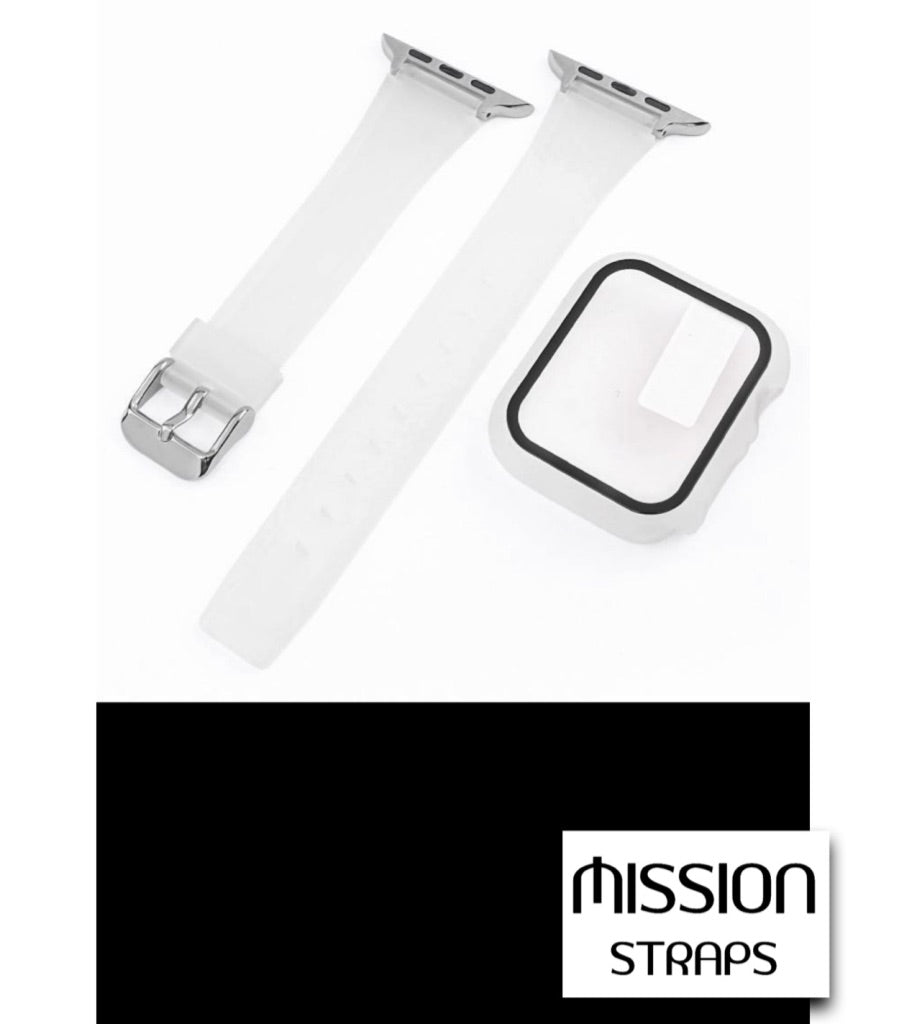 Cinturini + Copri Cassa di SILICONE per Apple Watch