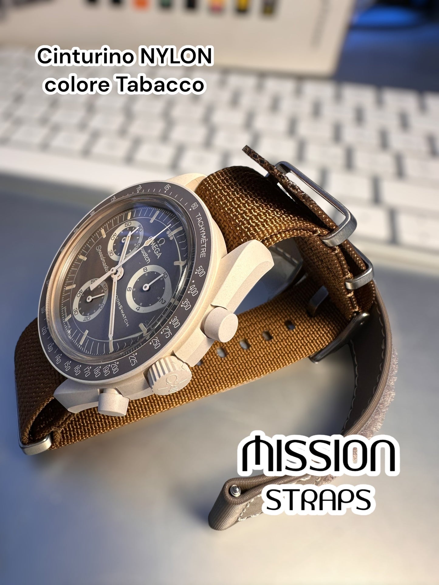 Cinturini NYLON (tipo NATO) per OmegaxSwatch