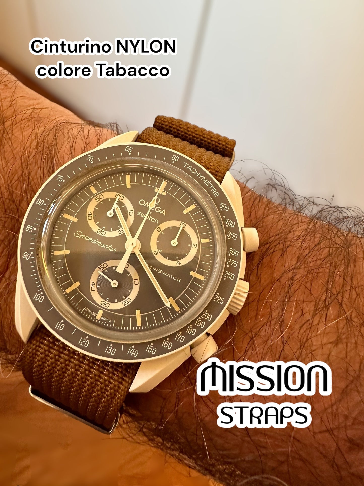 Cinturini NYLON (tipo NATO) per OmegaxSwatch