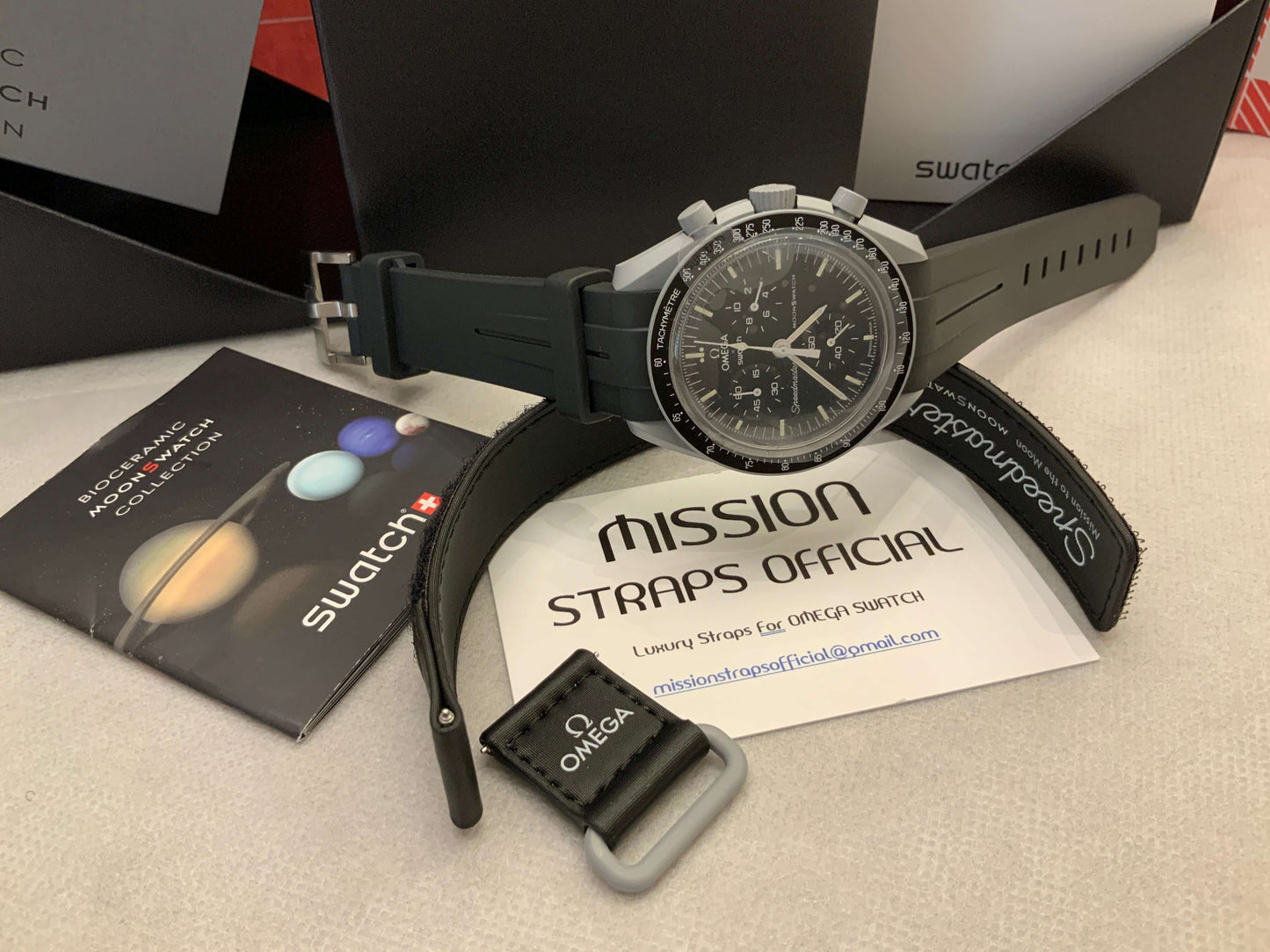 Cinturini silicone LUXY per OmegaxSwatch