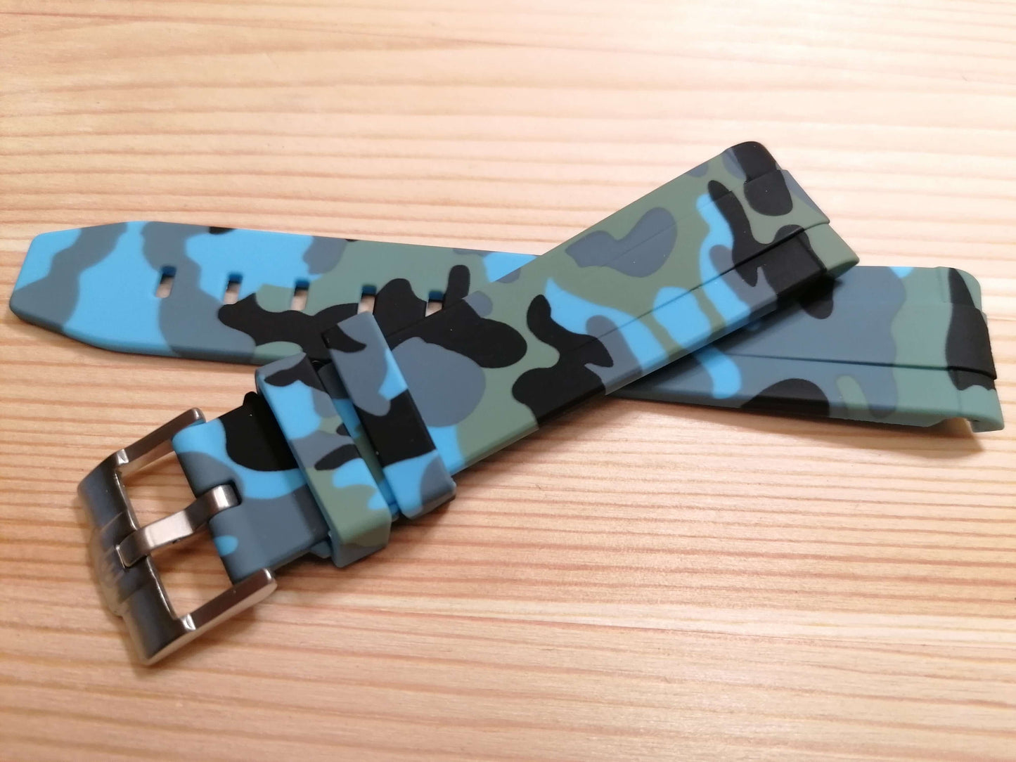 Cinturini silicone avvolgenti CAMOUFLAGE per Omega X Swatch