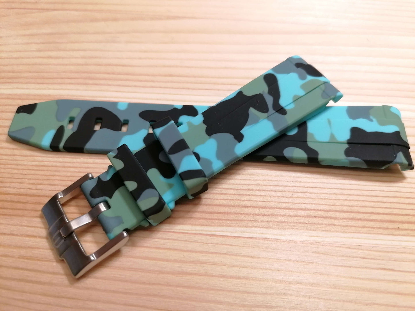 Cinturini silicone avvolgenti CAMOUFLAGE per Omega X Swatch