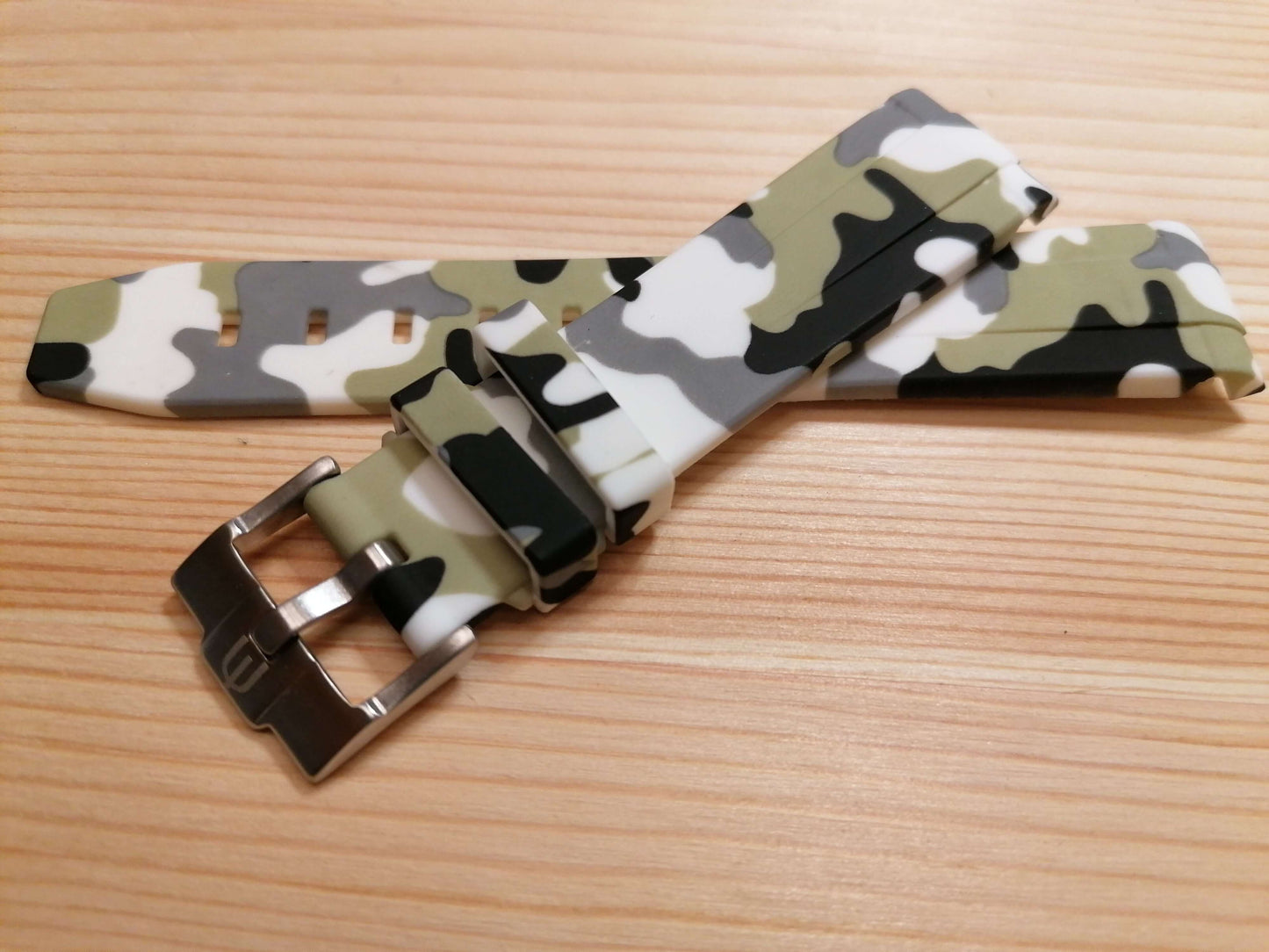 Cinturini silicone avvolgenti CAMOUFLAGE per Omega X Swatch