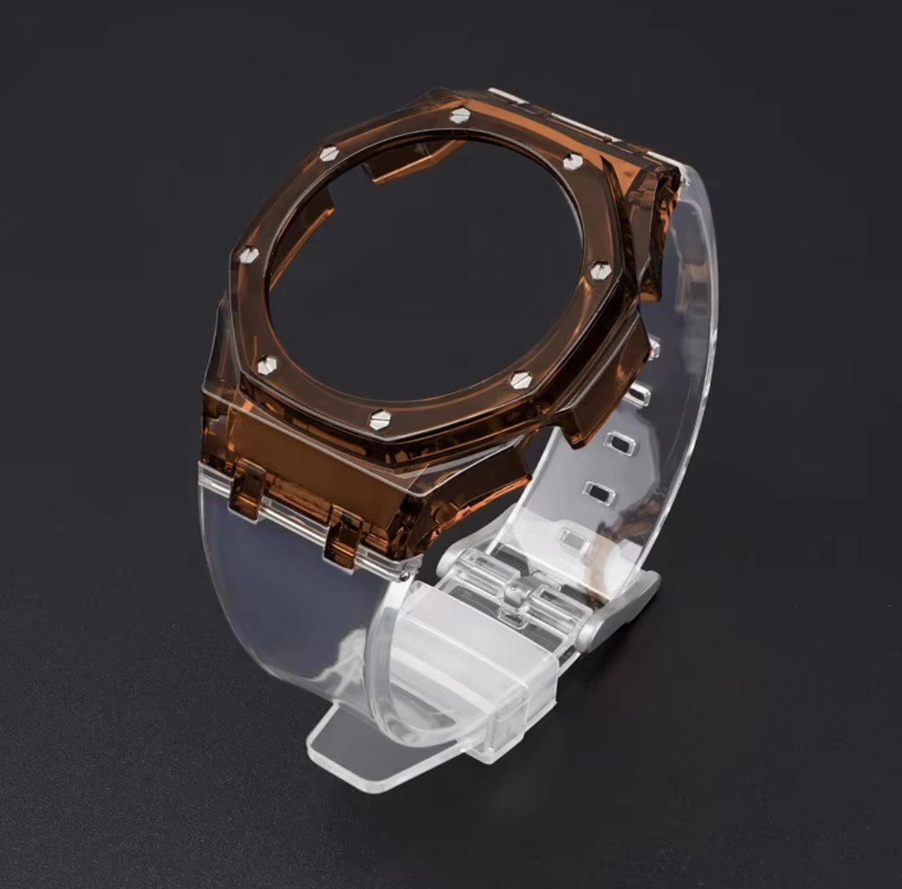 Cinturino KA2100 trasparente con cassa colorata per GShock2100