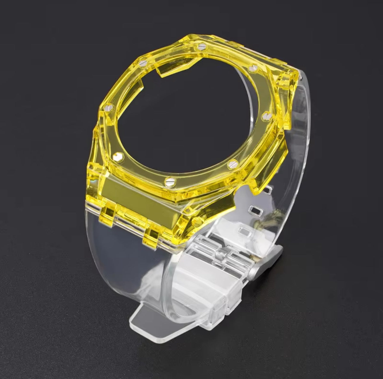 Cinturino KA2100 trasparente con cassa colorata per GShock2100