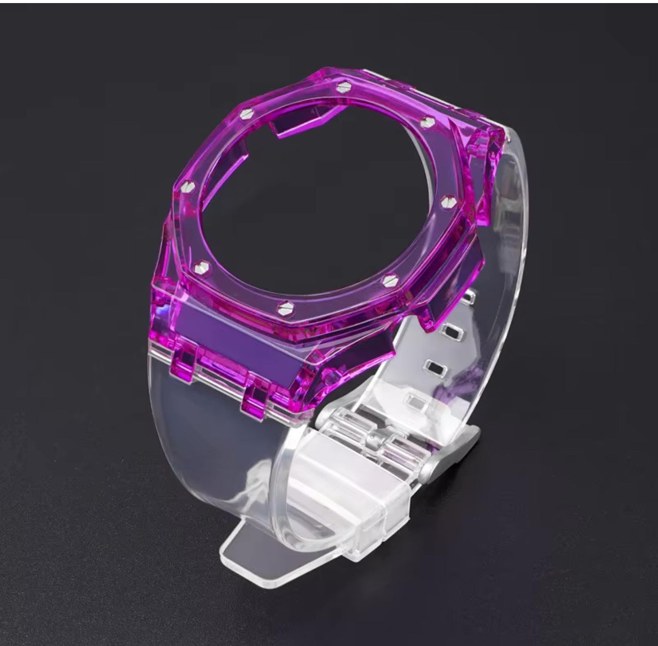 Cinturino KA2100 trasparente con cassa colorata per GShock2100