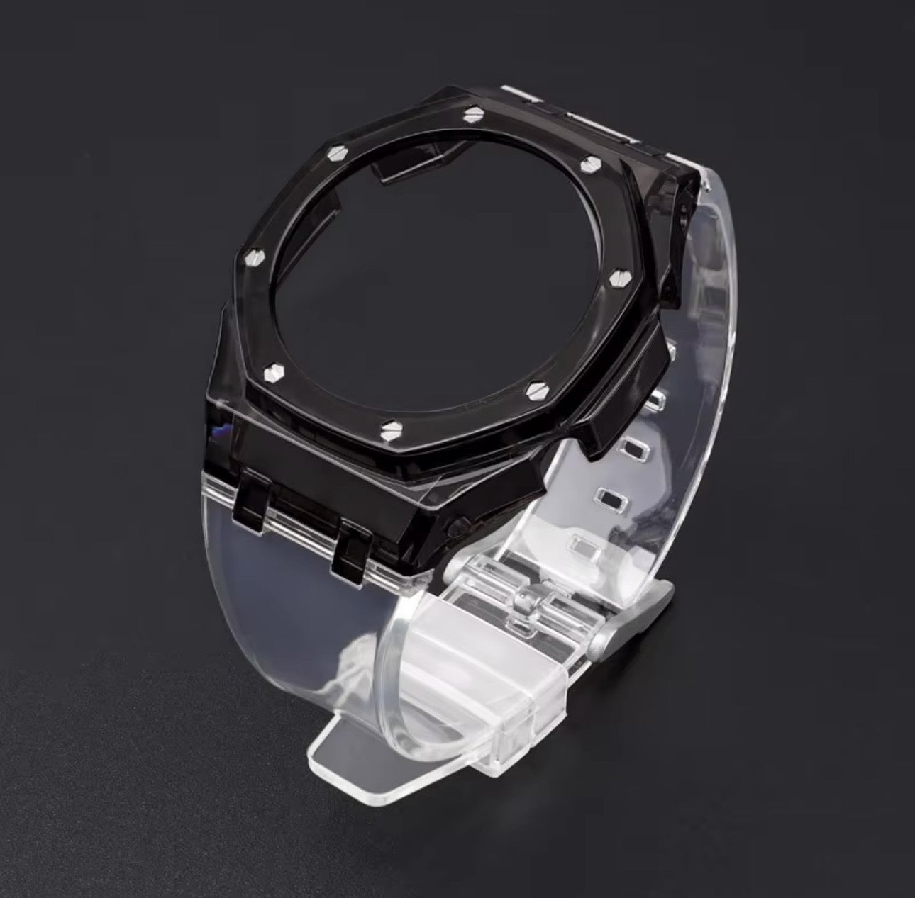 Cinturino KA2100 trasparente con cassa colorata per GShock2100