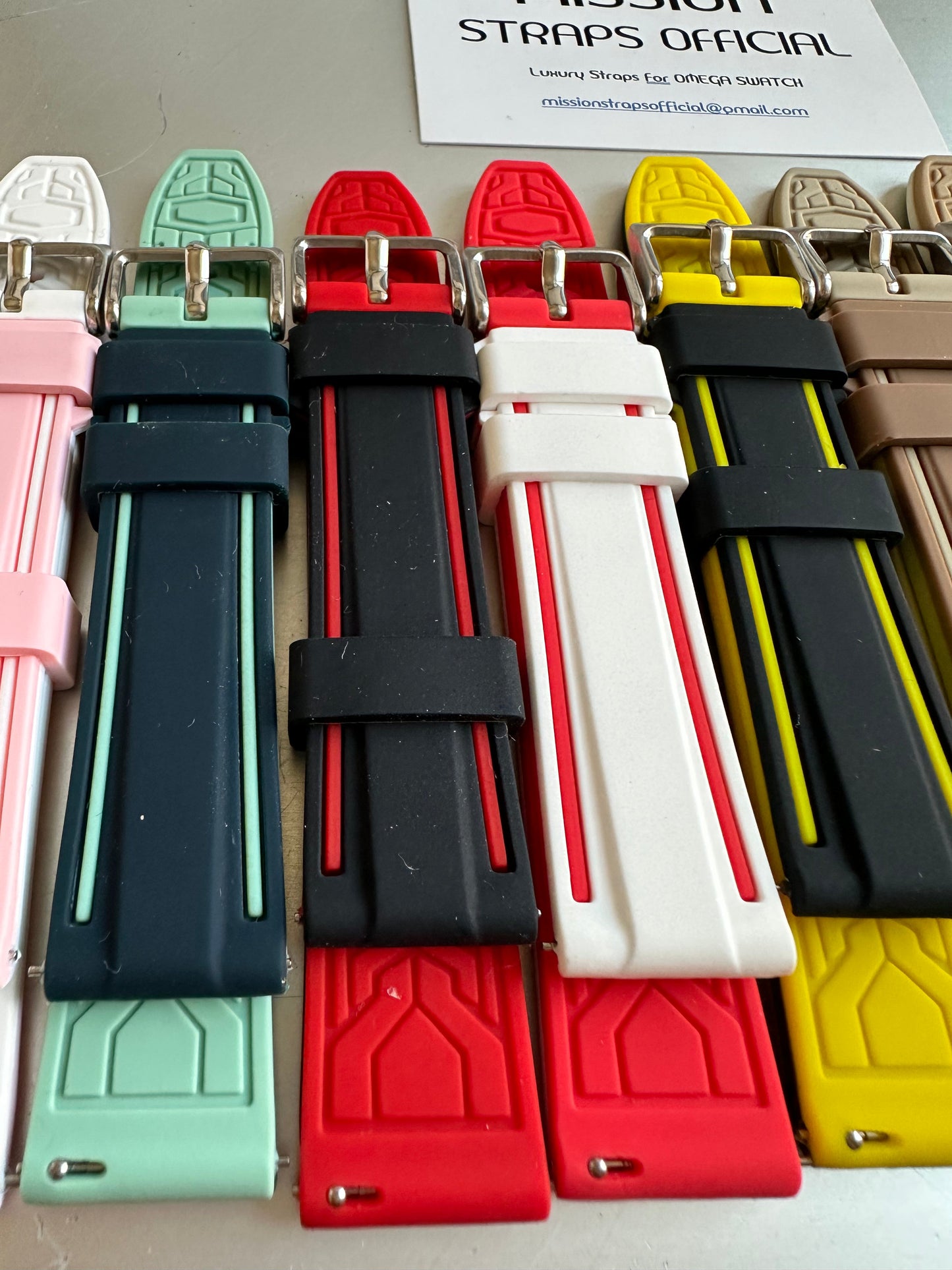 Cinturini silicone BEACH per Omega x Swatch