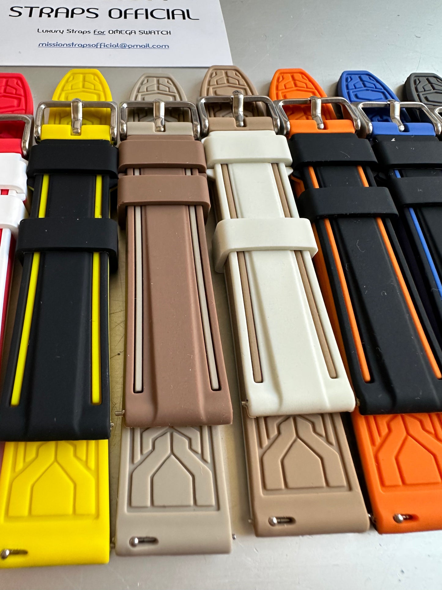 Cinturini silicone BEACH per Omega x Swatch