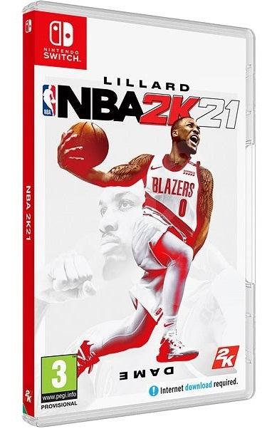 NBA 2K21 Standard Edition Nintendo Switch Italian EU Basketball Game New 2K
