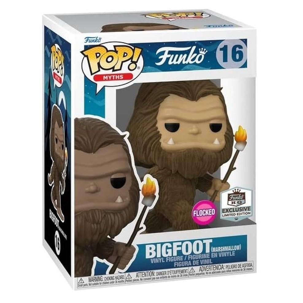 Funko Pop! Myths (16) Bigfoot (Marshmallow) Flocked Exclusive Limited Edition