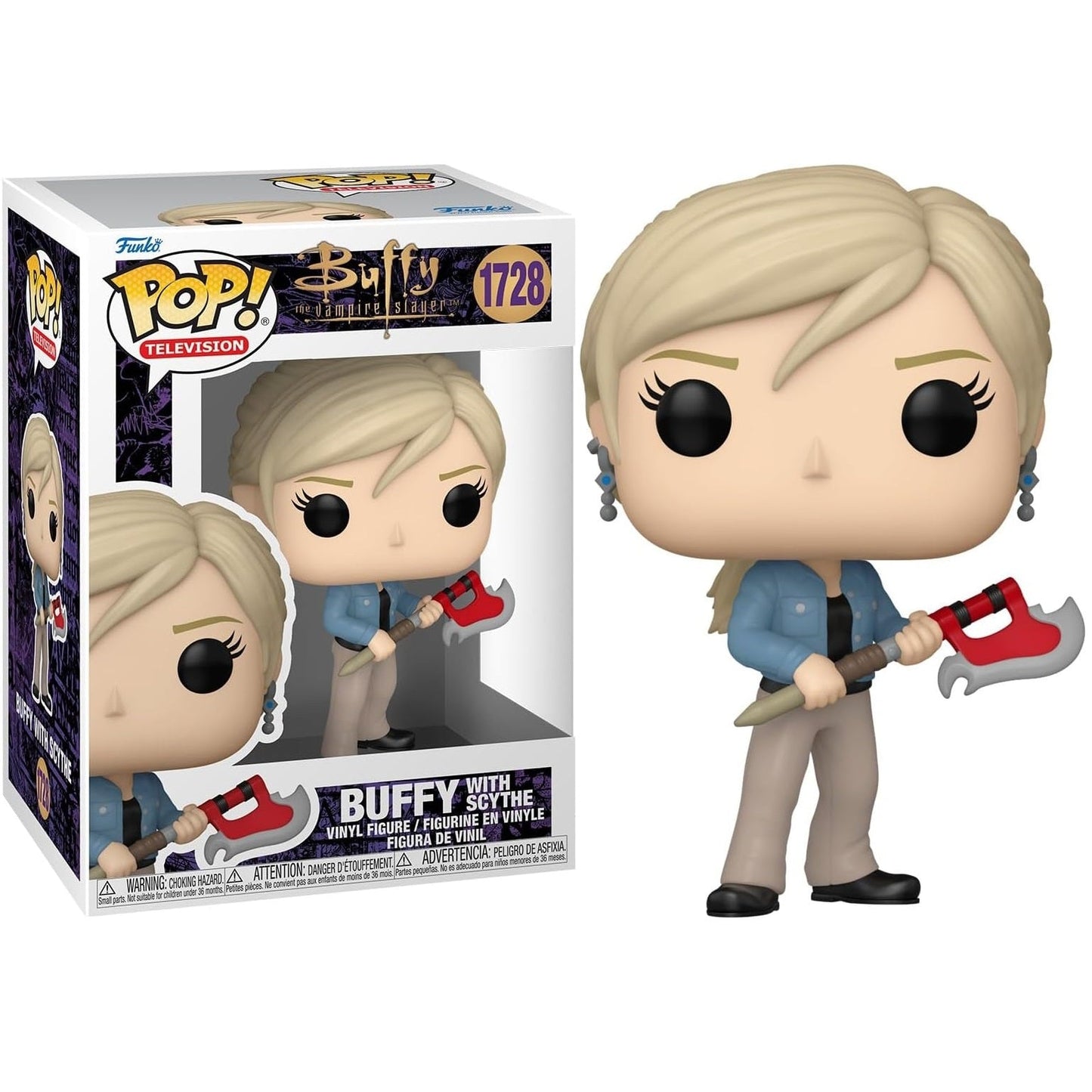 Funko Pop ! TV Buffy The Vampire Slayer - (1728) Buffy W/ Scythe Figure 9cm