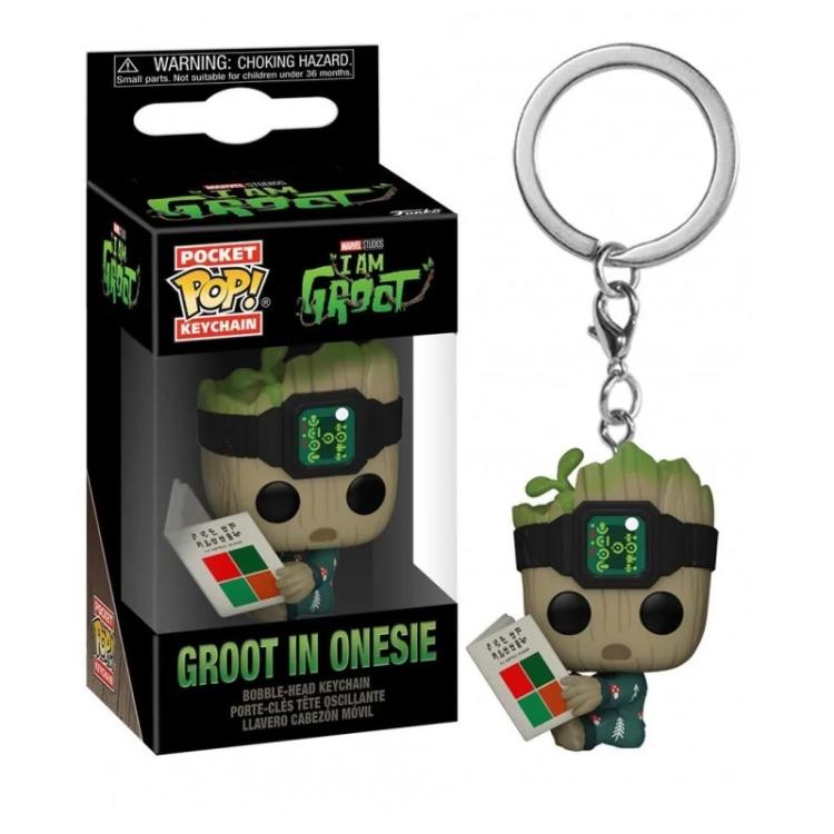 Funko Pop! Pocket Marvel Studios I'Am Groot (Groot In Onesie) Portachiavi Figure