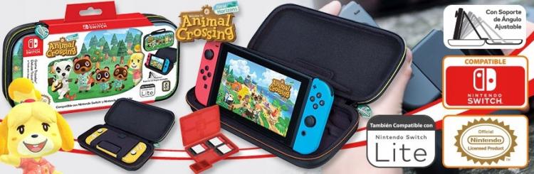 Nintendo Switch Custodia Trasporto Rigida Animal Crossing Compatibile Lite/Oled