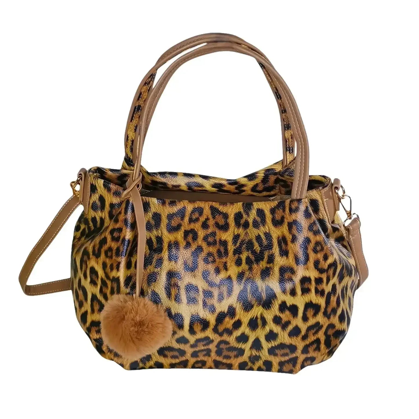 Leopard print handbag MS-0676
