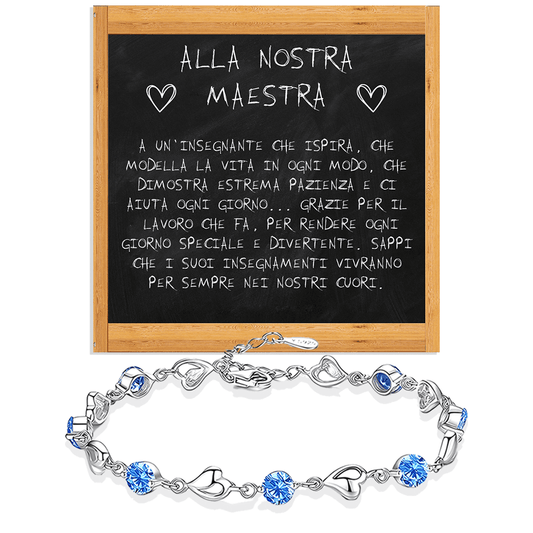 Bracciale Pietre Blu - Alla Nostra Maestra
