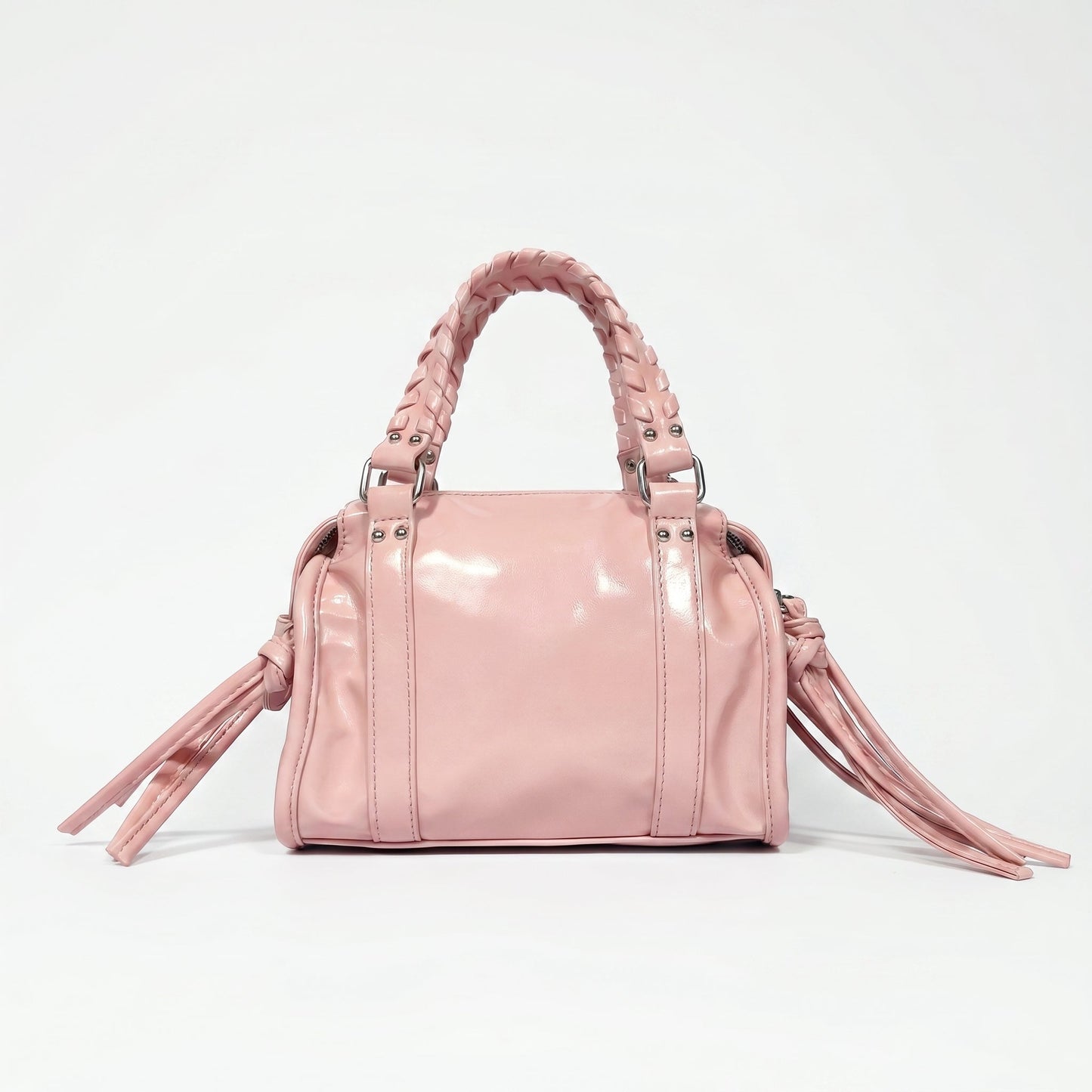 Mini Bauletto con Manici Intrecciati e Frange – Coconuda