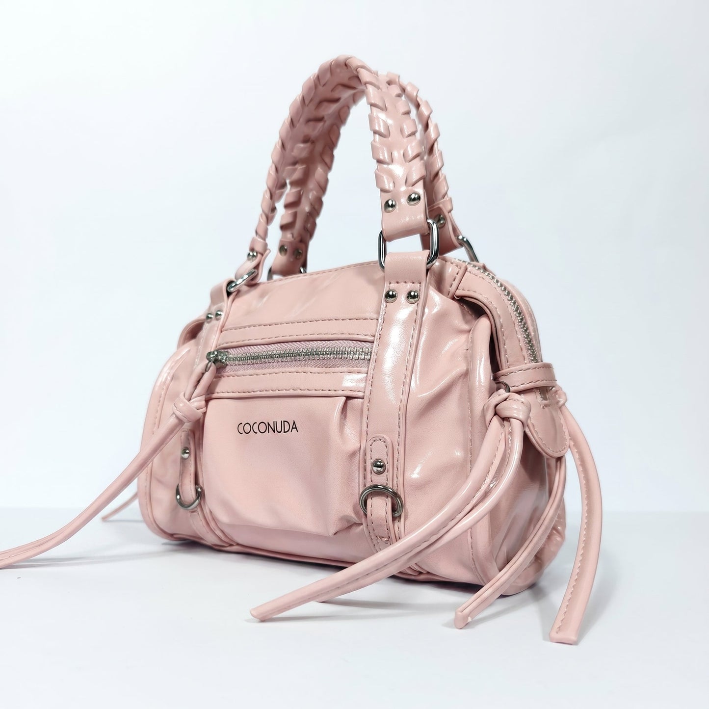 Mini Bauletto con Manici Intrecciati e Frange – Coconuda