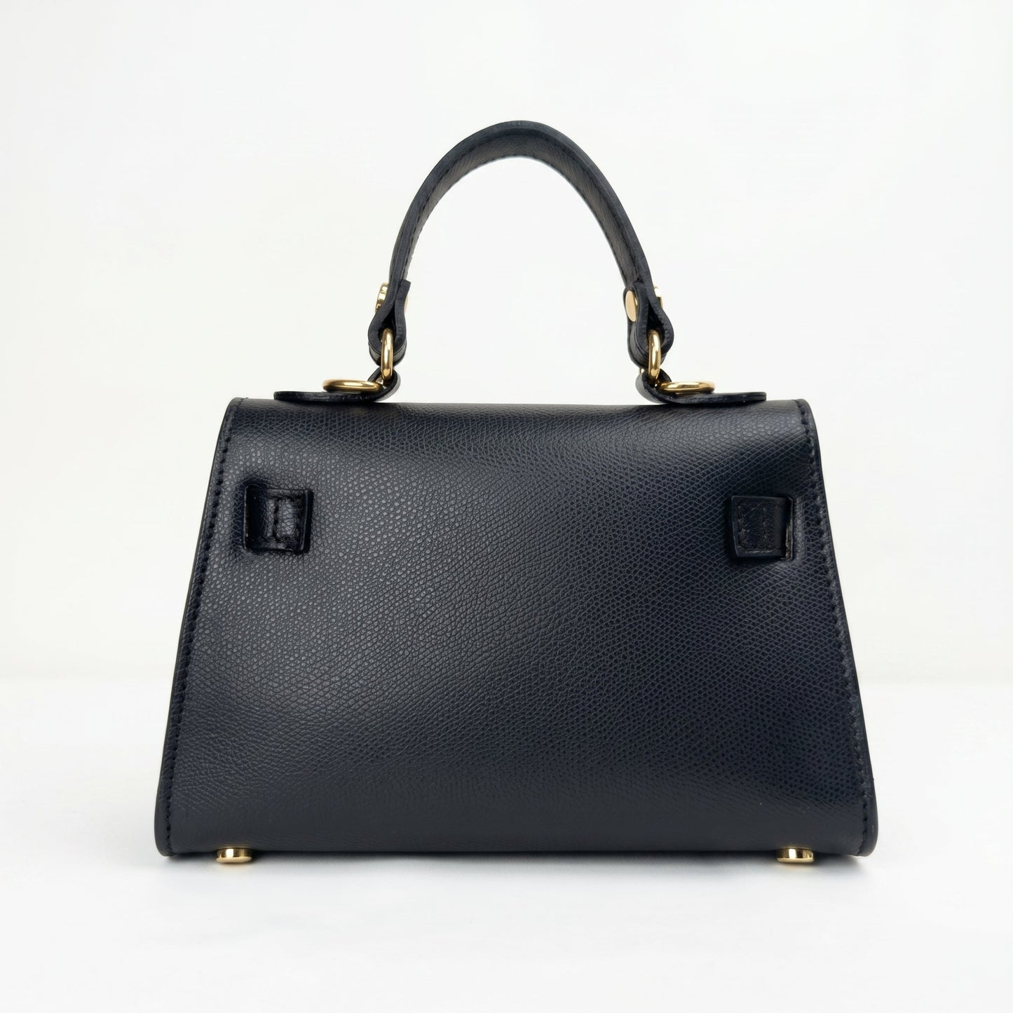 Mini Beky Borsa in Vera Pelle con Tracolla Regolabile e Chiusura Rotante
