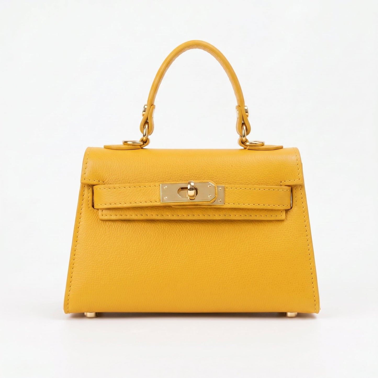 Mini Beky Borsa in Vera Pelle con Tracolla Regolabile e Chiusura Rotante