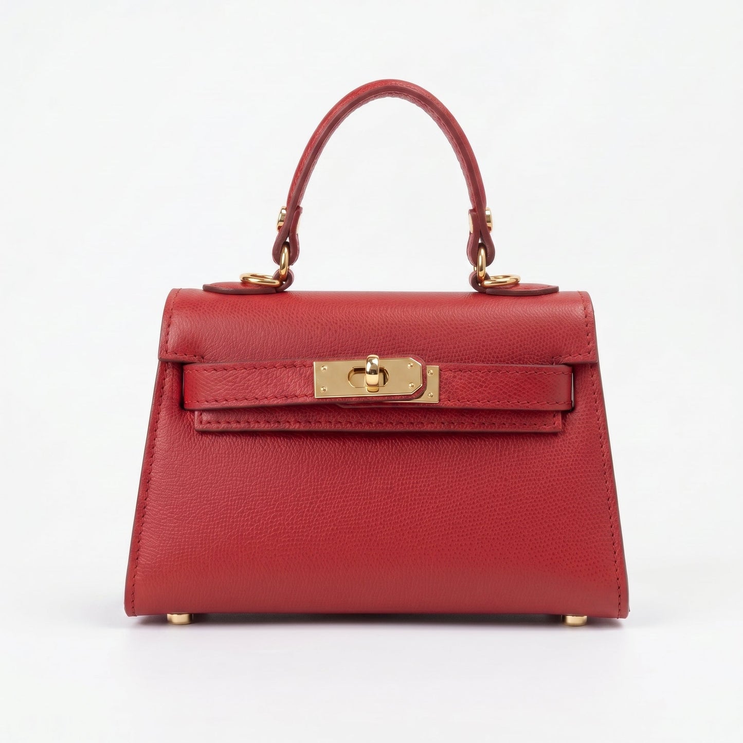 Mini Beky Borsa in Vera Pelle con Tracolla Regolabile e Chiusura Rotante
