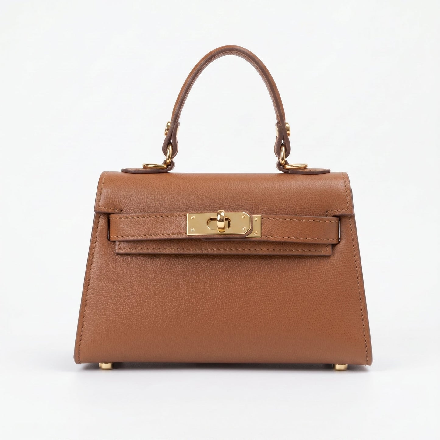 Mini Beky Borsa in Vera Pelle con Tracolla Regolabile e Chiusura Rotante