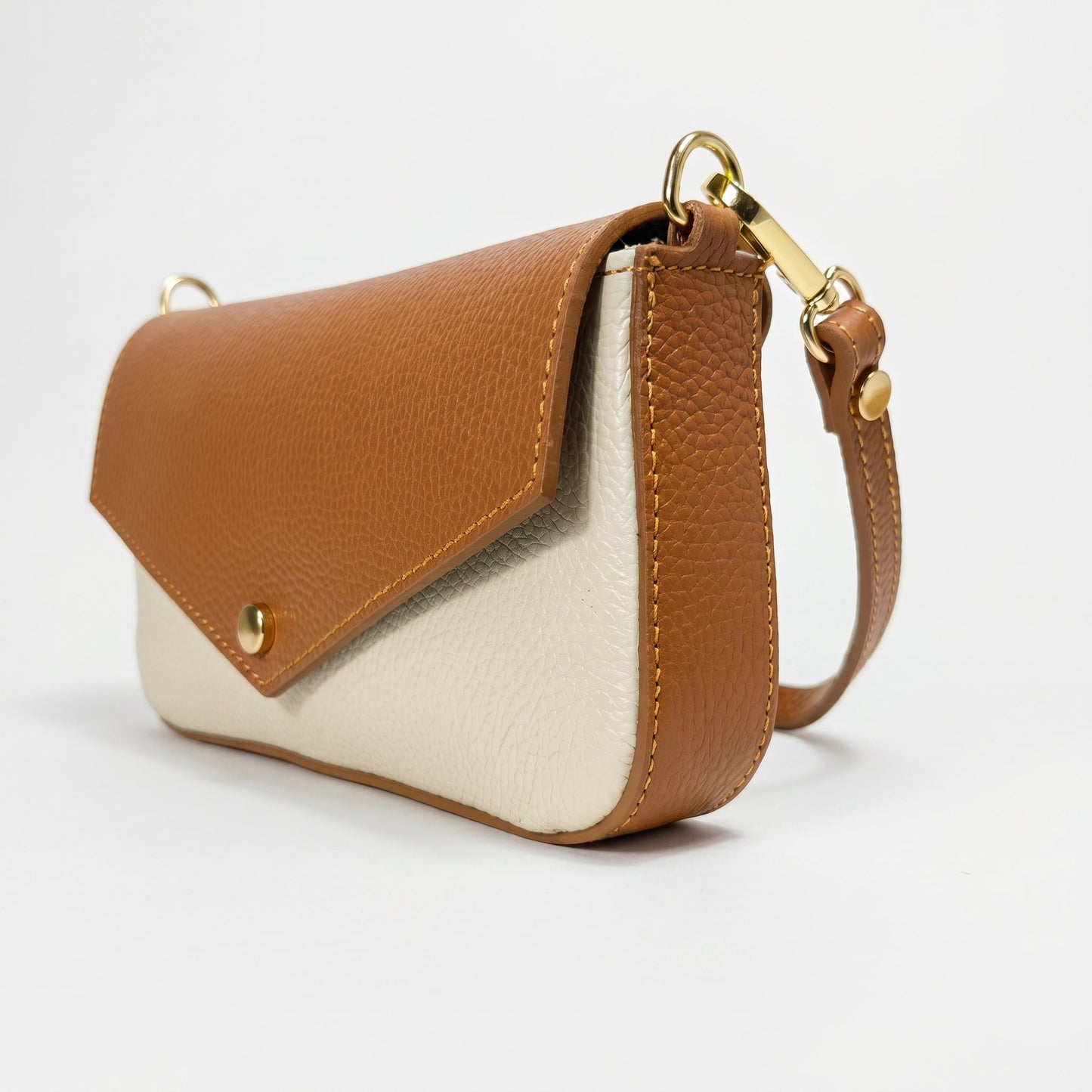 Monica Borsa a Secchiello in Vera Pelle con Tracolla Made in Italy