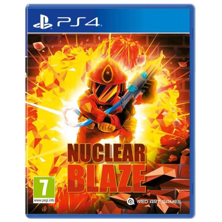 Nuclear Blaze PS4 Disc PlayStation 4 Retro Game Firefighters (Includes Keychain)