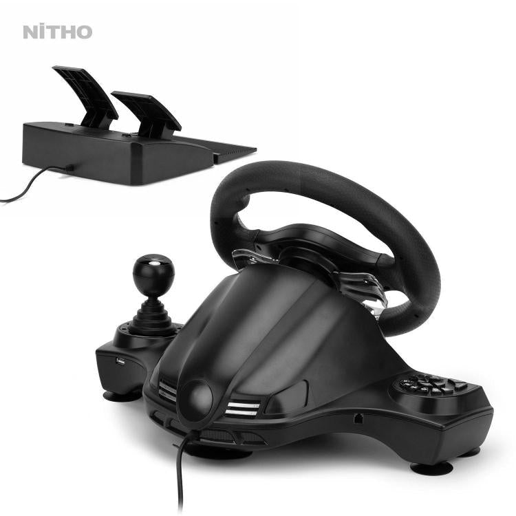 Nitho Volante E Pedaliera Sterzo Drive Pro V16 Ps4 Nintendo Switch Xbox One Pc
