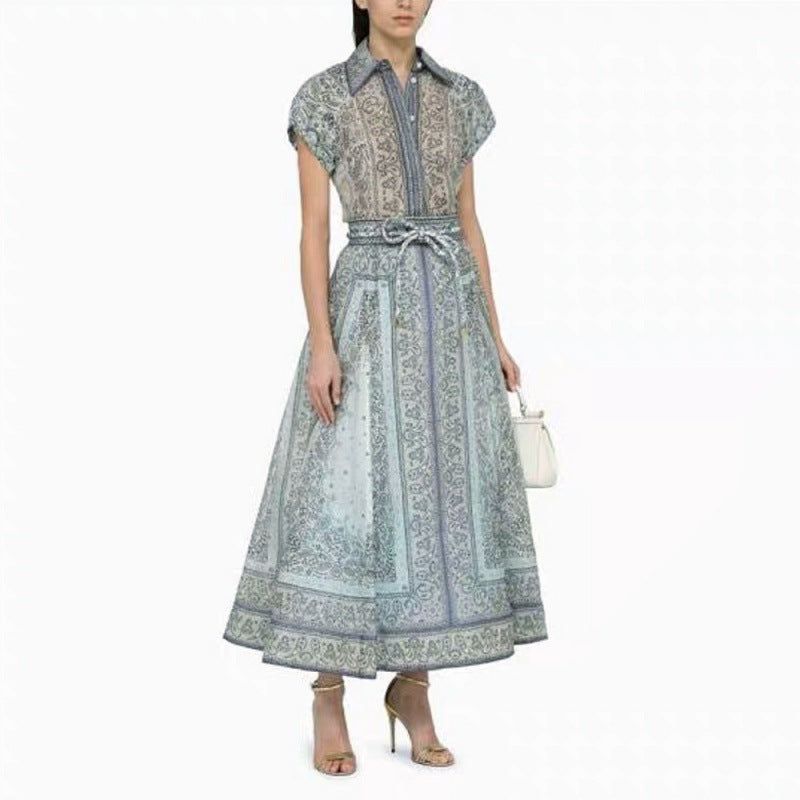 Ladies New Printed Two-piece Suit