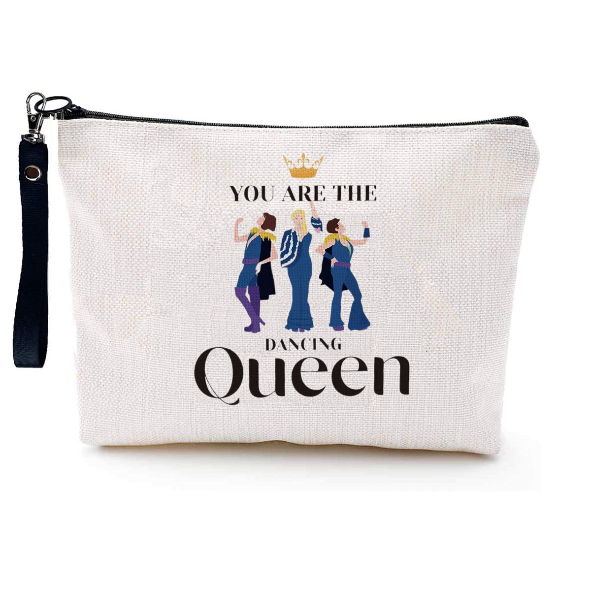 Astuccio portapenne minimalista per studenti, borsa portatile in tela resistente all'usura