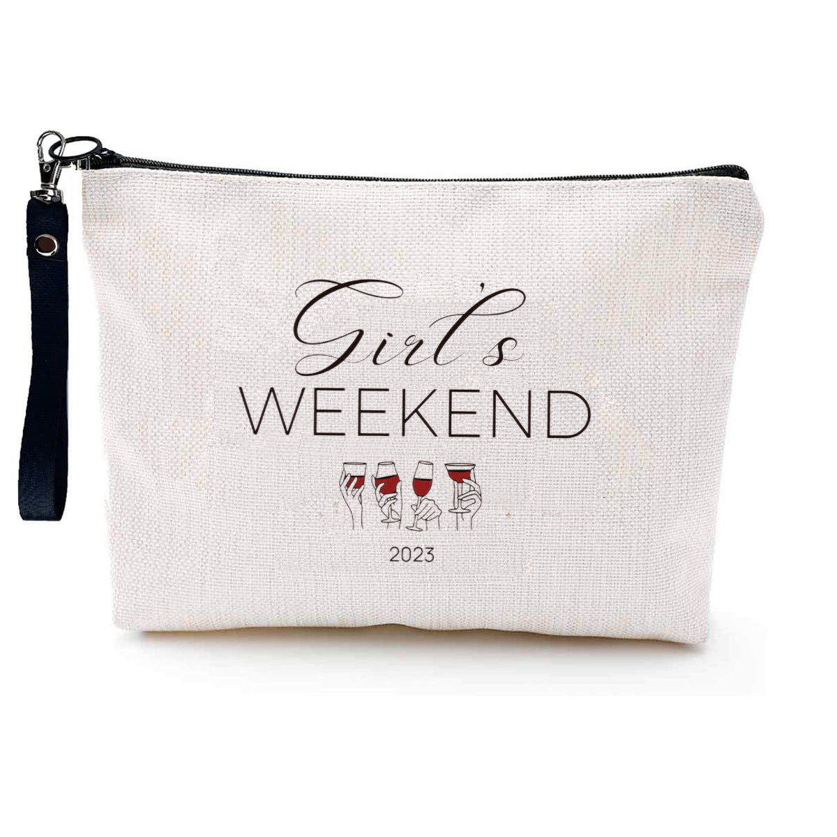 Astuccio portapenne minimalista per studenti, borsa portatile in tela resistente all'usura