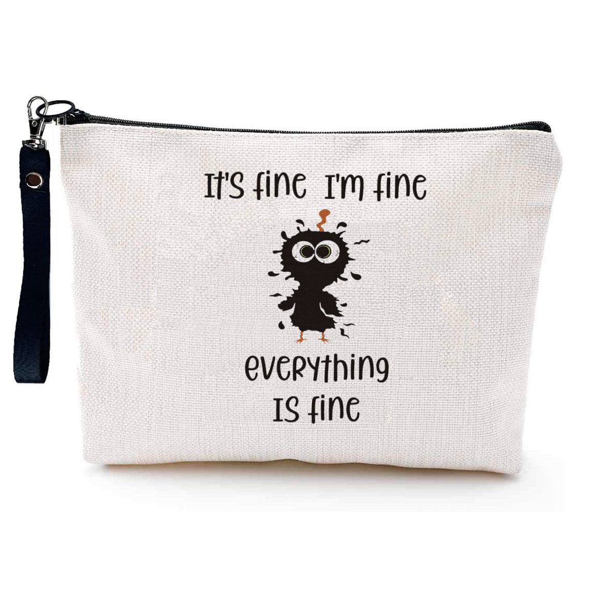 Astuccio portapenne minimalista per studenti, borsa portatile in tela resistente all'usura