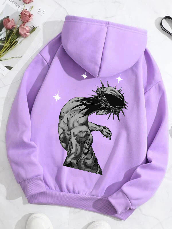 Women's Fashion Casual Letter Jesus Print Hoodie