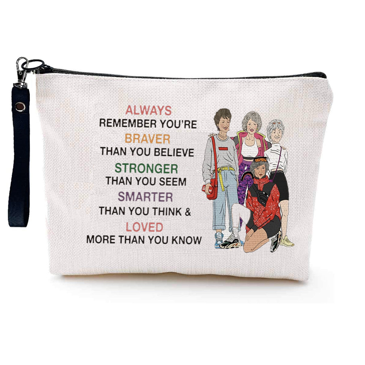 Astuccio portapenne minimalista per studenti, borsa portatile in tela resistente all'usura