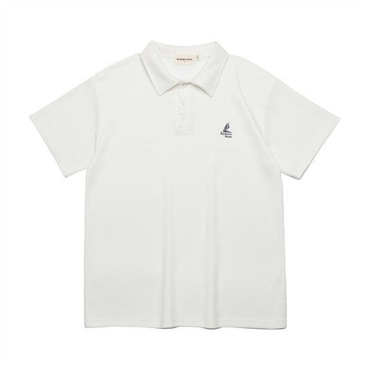 Printed Small Icon Polo Shirt Summer Simplicity Men