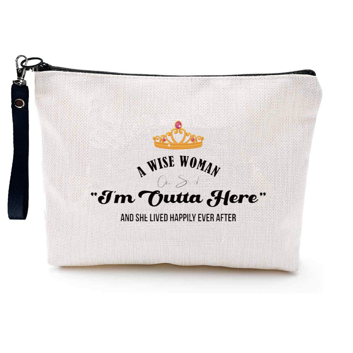 Astuccio portapenne minimalista per studenti, borsa portatile in tela resistente all'usura