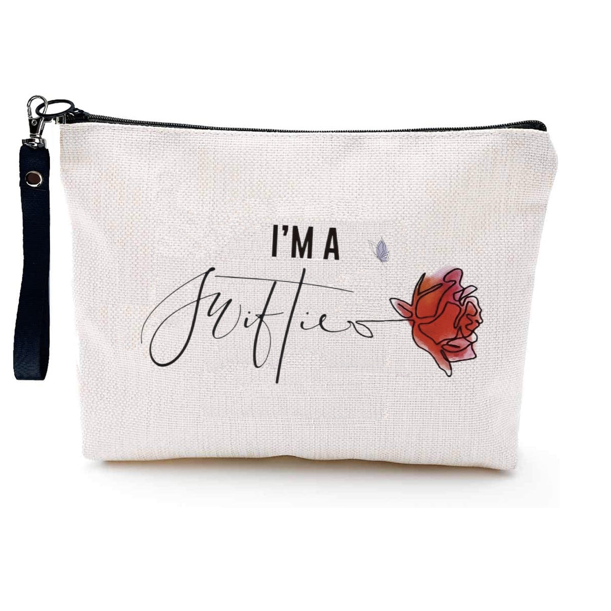 Astuccio portapenne minimalista per studenti, borsa portatile in tela resistente all'usura