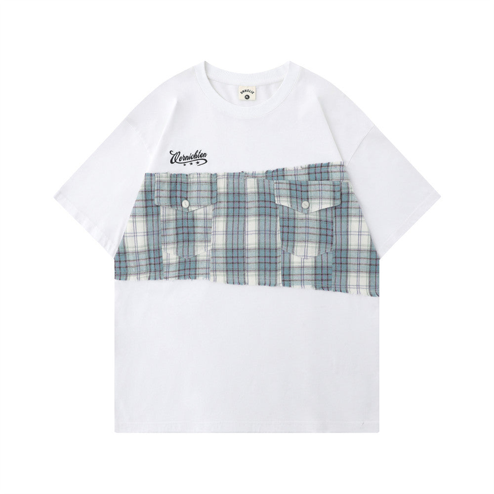 Retro Loose Casual Round Neck Half Sleeve Bottoming Shirt Top