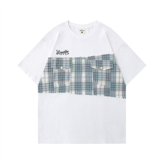 Retro Loose Casual Round Neck Half Sleeve Bottoming Shirt Top