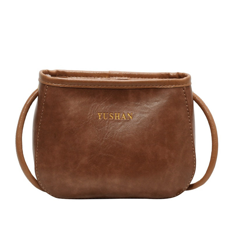 Women's Cross-body Bag Bucket Retro Design