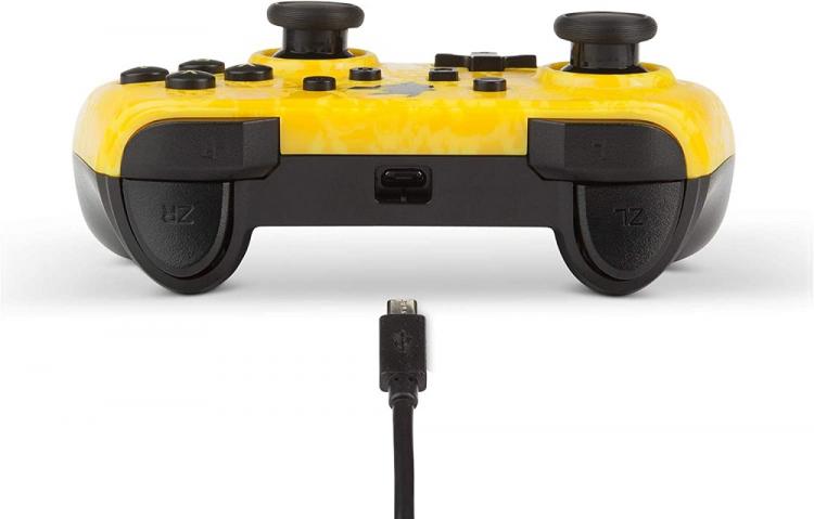 Powera Wired Controller Nintendo Switch Pikachu Silhouette Giallo Joystick - Pad