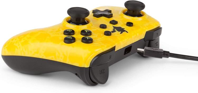 Powera Wired Controller Nintendo Switch Pikachu Silhouette Giallo Joystick - Pad
