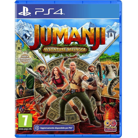 Jumanji Avventure Selvagge Ps4 Videogioco Playstation 4 Eu Italiano Nuovo Up Ps5