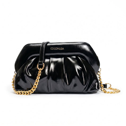 Pochette Drappeggiata con Chiusura a Clip – Coconuda
