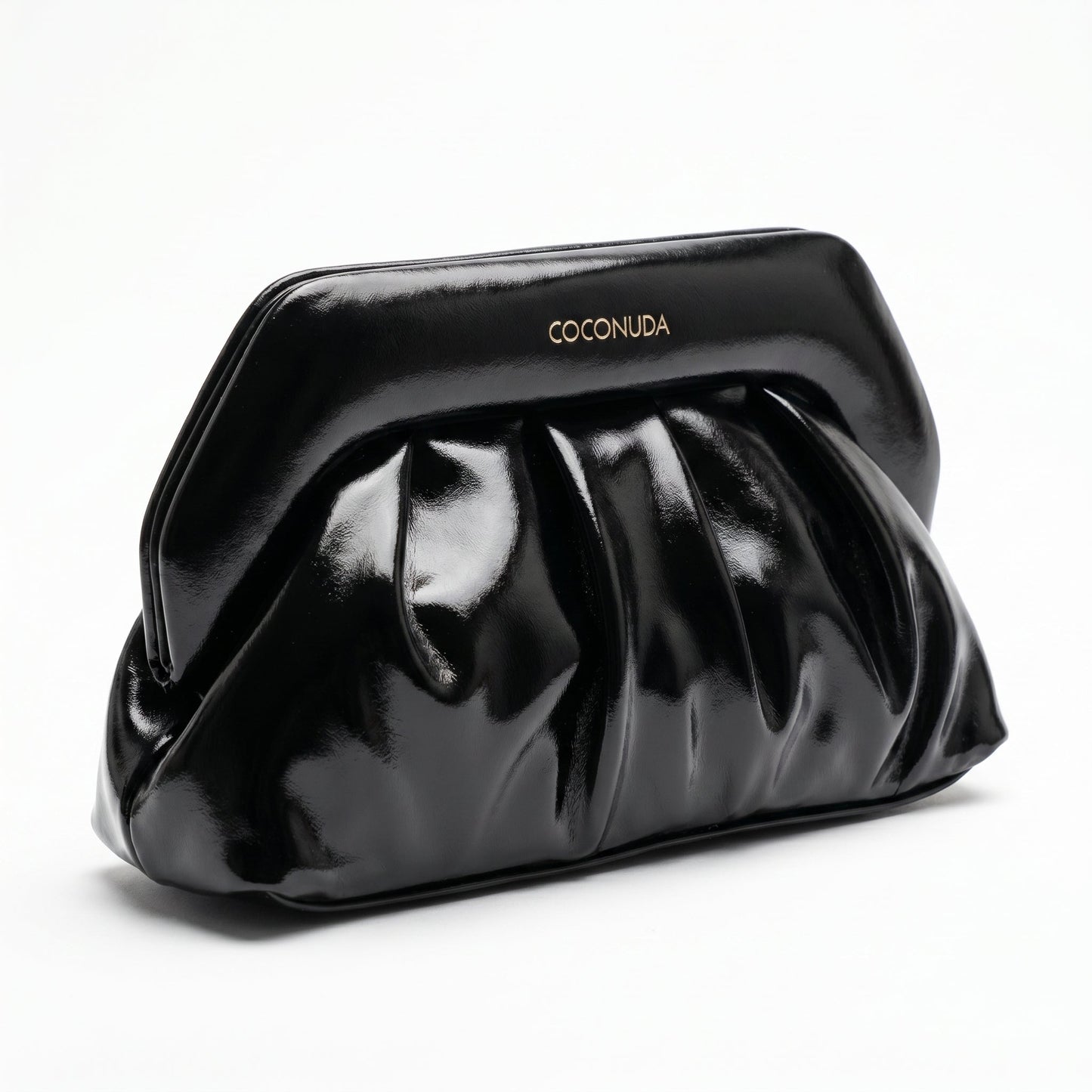 Pochette Drappeggiata con Chiusura a Clip – Coconuda