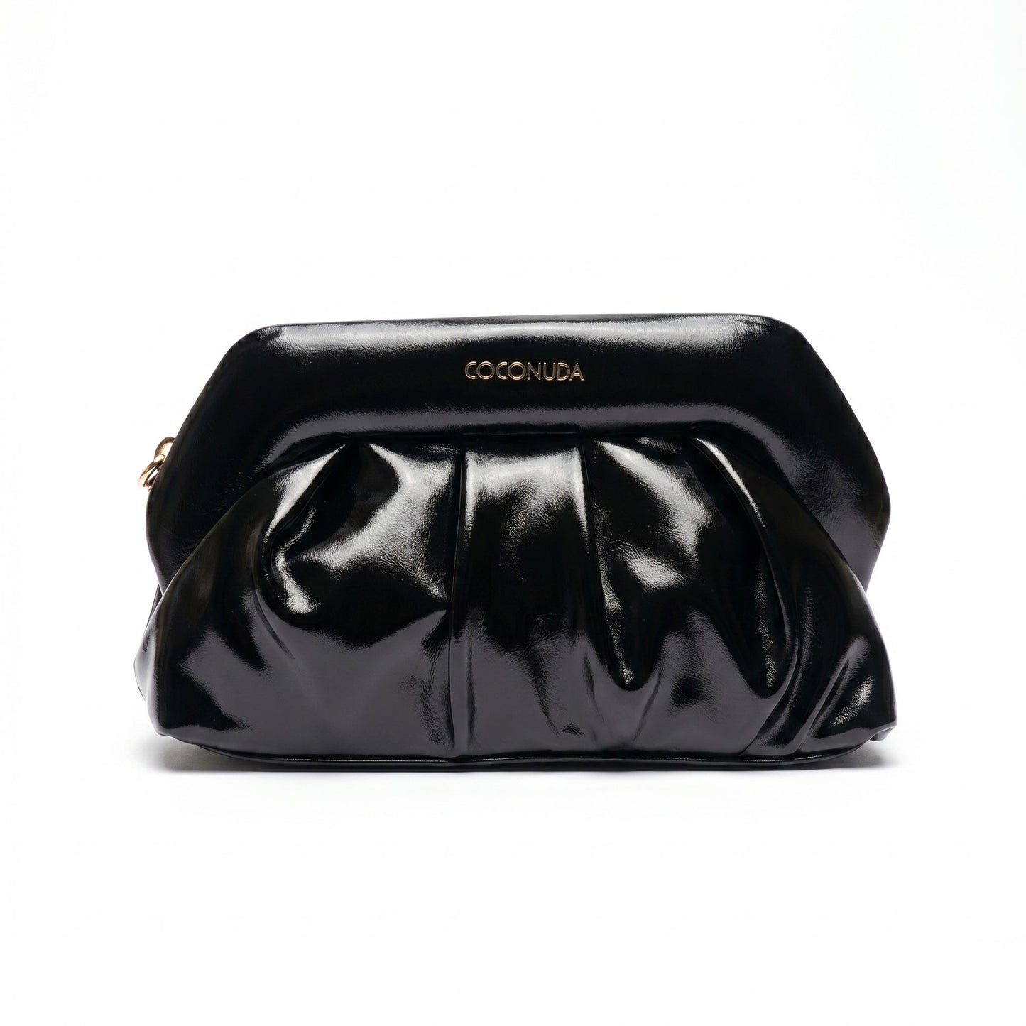 Pochette Drappeggiata con Chiusura a Clip – Coconuda